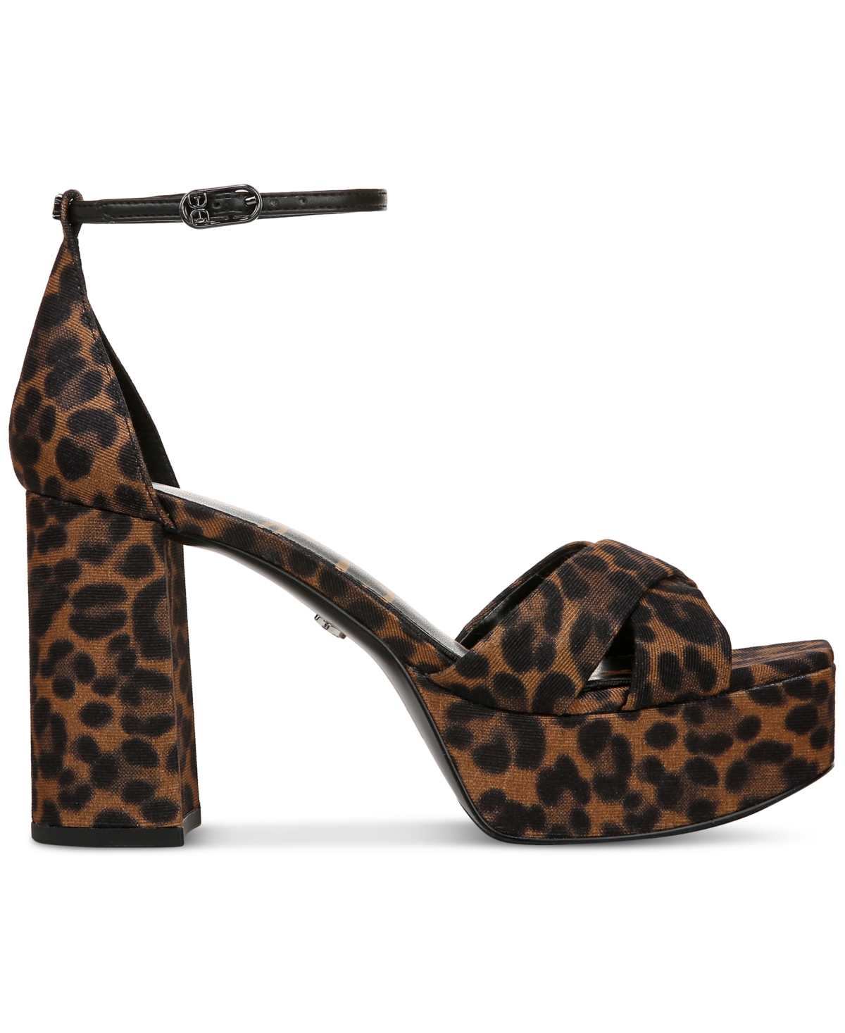 Sam Edelman Jullian Platform Heel Brown Multi Fabric In Brown Multi