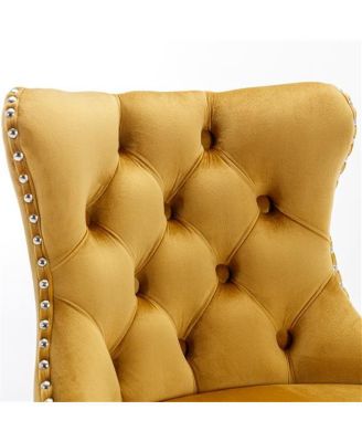 Furniture,Swivel Velvet Barstools Adjusatble Seat Height, Modern Upholstered Chrome base Bar Stools with Backs Comfortable