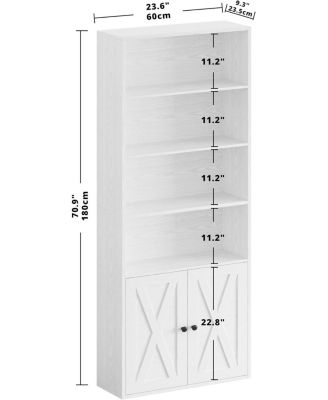 Industrial Bookshelves and Bookcases with Doors Floor Standing