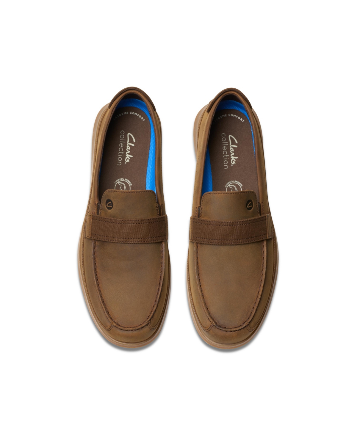 Clarks Men's Collection Flexway Band Shoes In Beeswax Leather