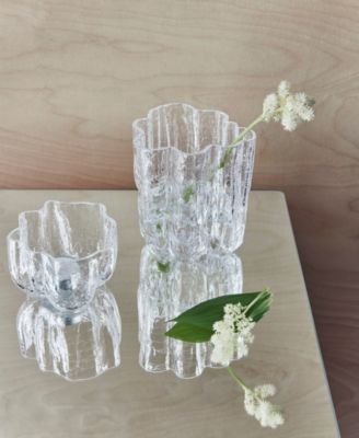 3.8" Crackle Crystal Glass Votive Bowl