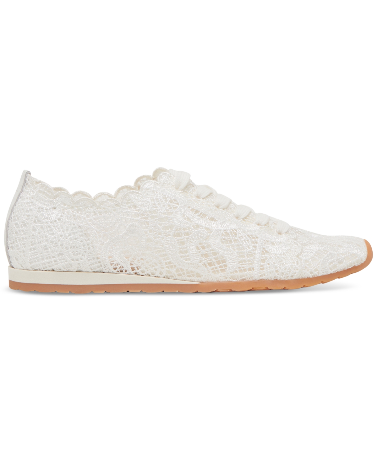 Dolce Vita Women's Dayana Lace Floral Lace-up Sneakers In True White Lace
