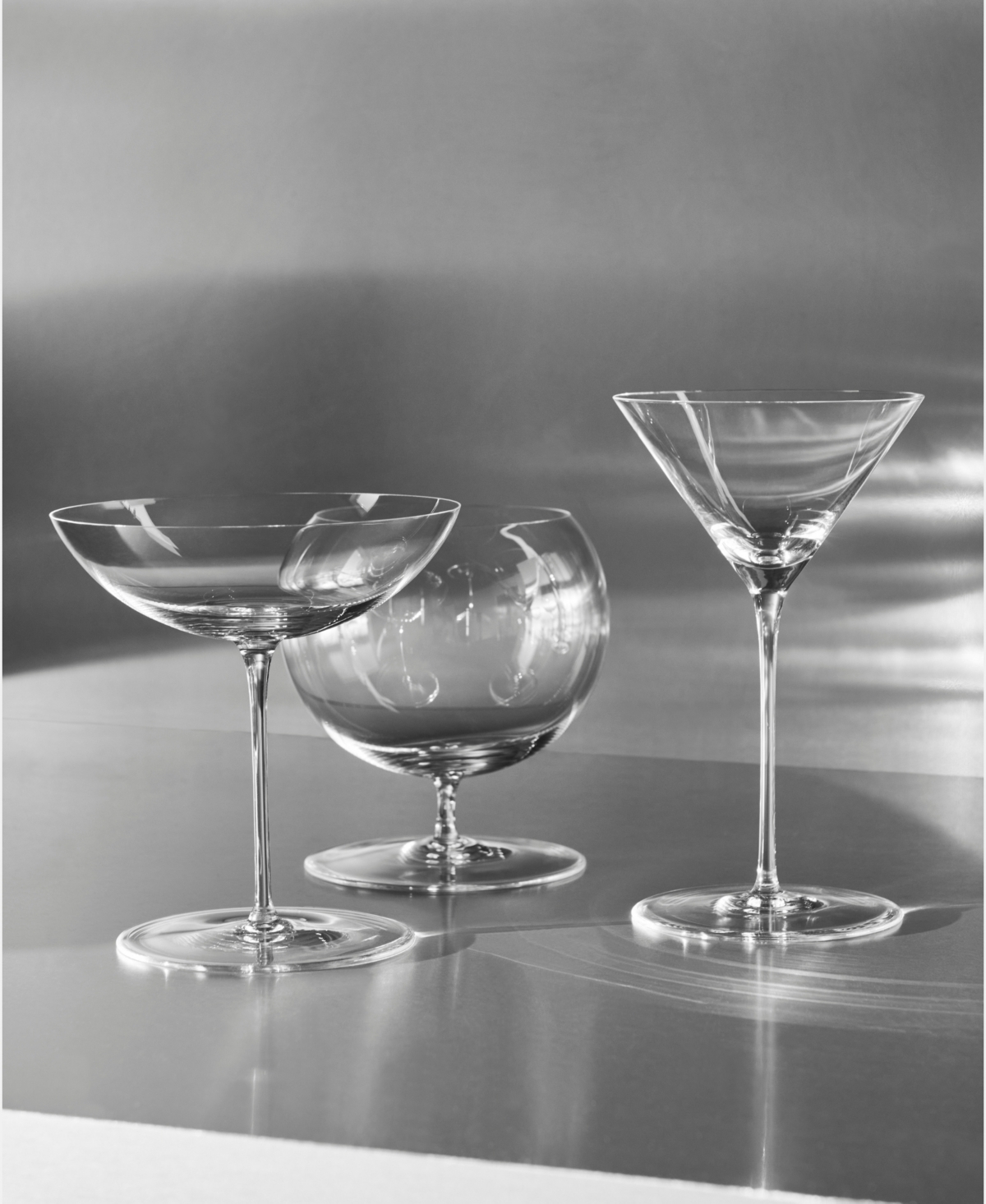 Orrefors Geometry 7 Oz. Martini Glasses, Set Of 2 In Clear