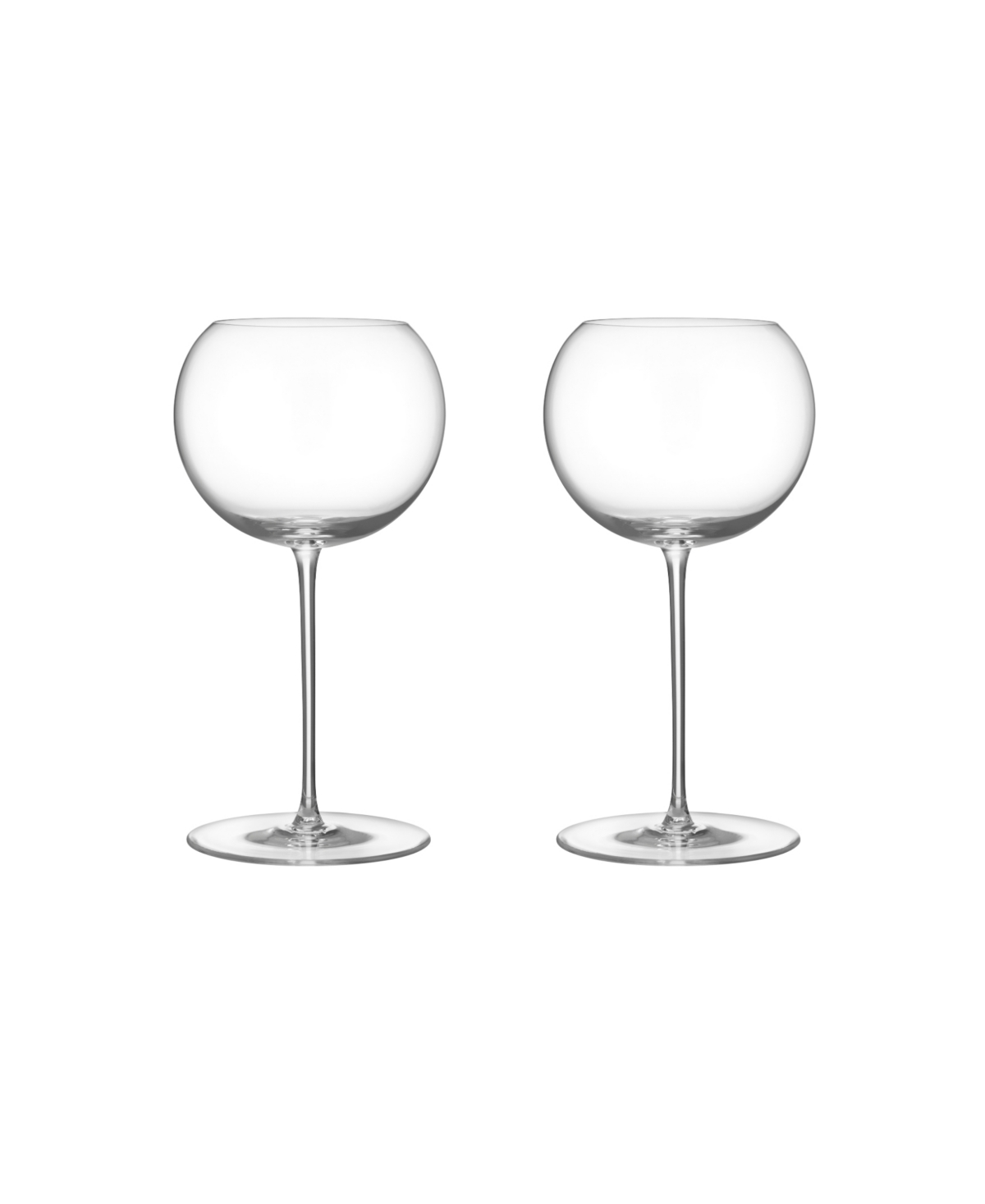 Orrefors Geometry 24.5 Oz. Red Wine Glasses, Set Of 2 In Clear