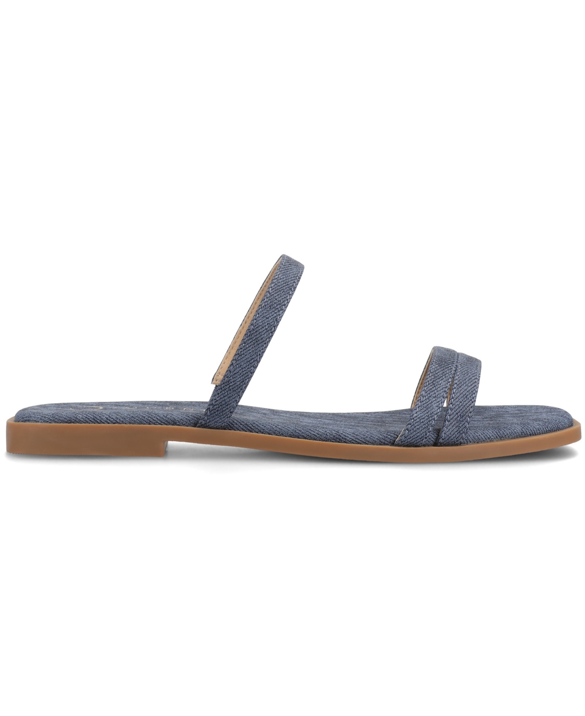Journee Collection Brisa Slide Sandal In Denim