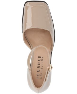 Women's Evangeline Block Heel Square Toe Pumps