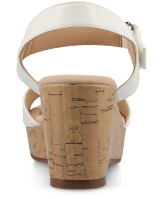 Women's Ranae Ankle Strap Platform Cork Wedge Sandals