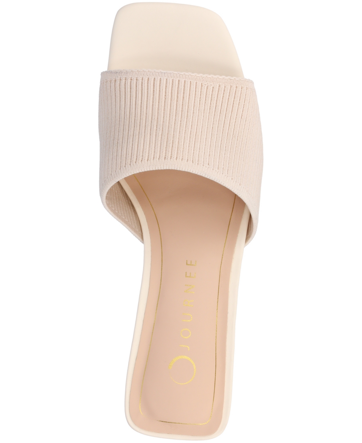 Journee Collection Shilin Slide Sandal In Beige