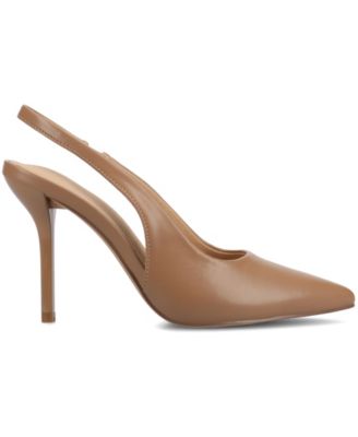 Journee Womens Elenney Mid Heel Pointed Toe Pumps