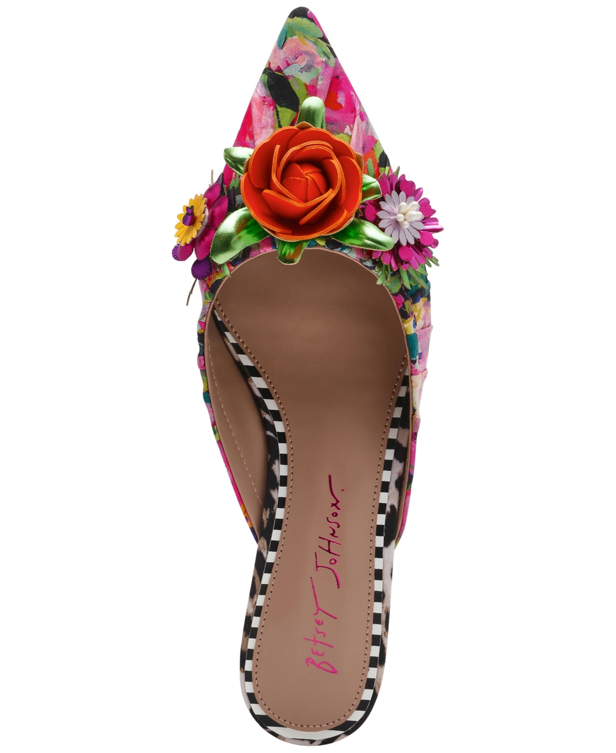 Shop Betsey Johnson Women's Abigayl Floral Dress Mules In Multi Floral