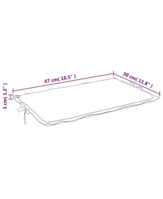 Sun Lounger Cushion Red 73.2"x22.8"x1.2" Oxford Fabric