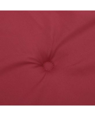 Highback Chair Cushions 6 pcs Wine Red Oxford Fabric