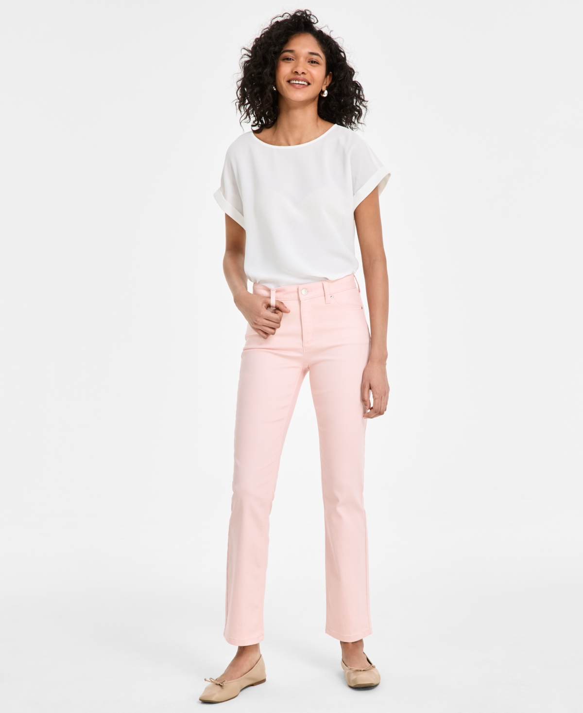 JONES NEW YORK WOMEN'S LEXINGTON STRAIGHT-LEG CITY JEANS 