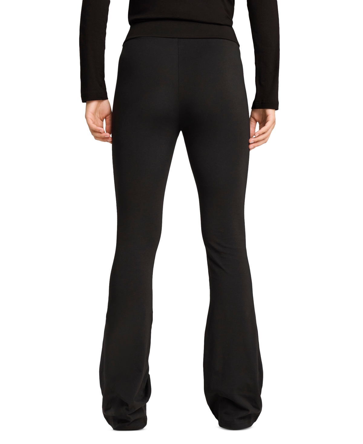 Puma Women's Essential High-waist Flare-leg Leggings In  Black