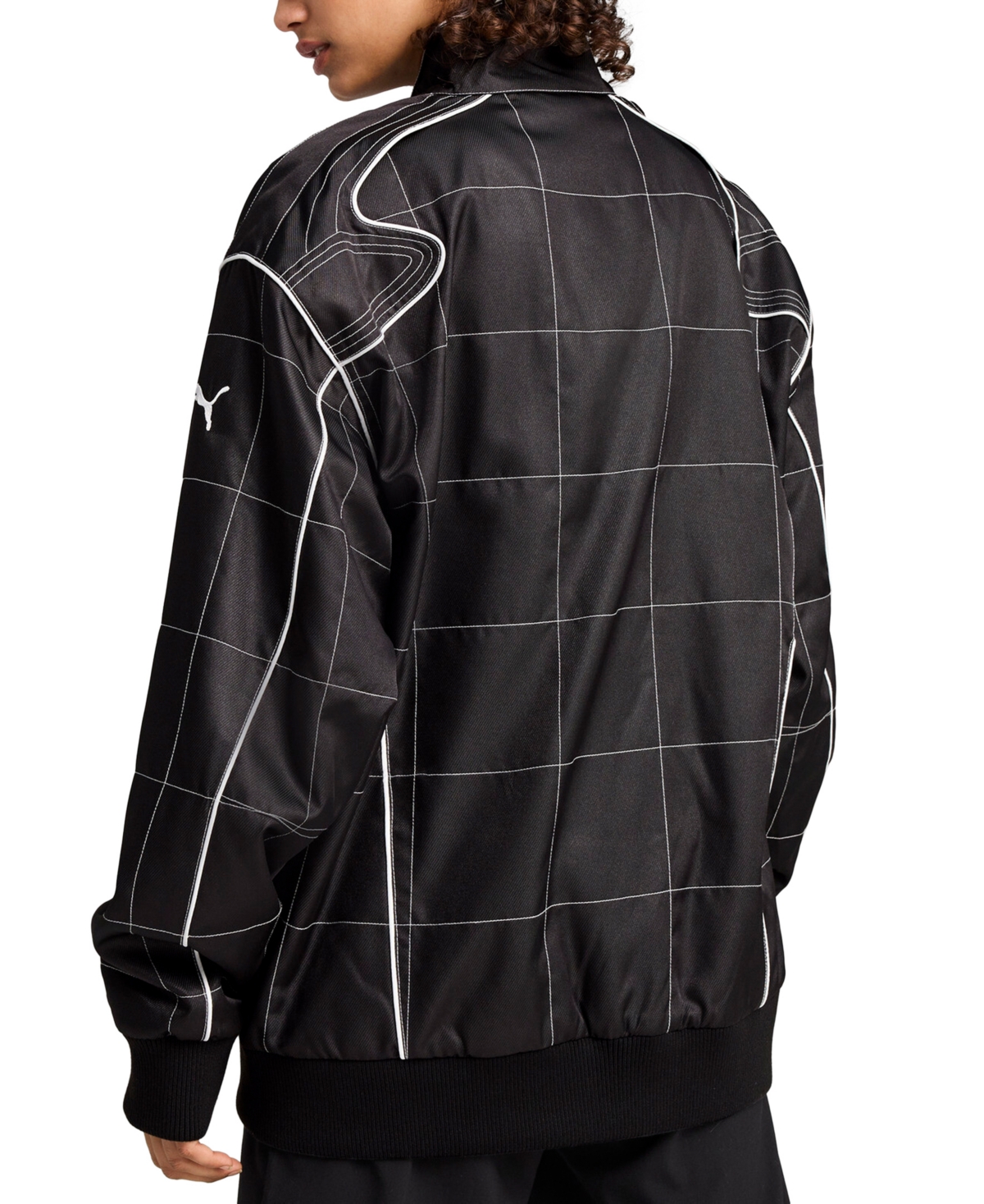 Puma Women's Seasonal Relaxed Racer Jacket In  Black