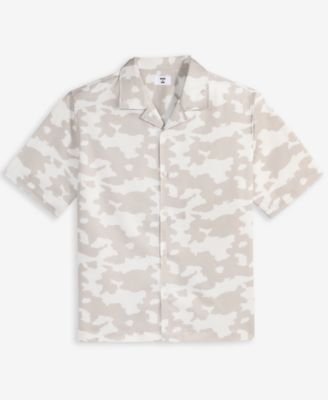 Men's Glass Regular-Fit Camouflage Button-Down Camp Shirt, Macy's Exclusive