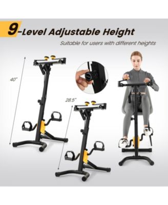 Folding Pedal Exercise Bike with Adjustable Resistance