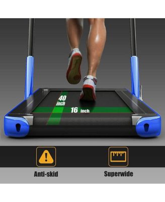 2.25 HP 2-in-1 Folding Walking Pad Treadmill with Remote Control and LED Display