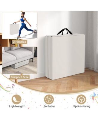 6 x 2 FT Tri-Fold Gym Mat with Handles and Removable Zippered Cover