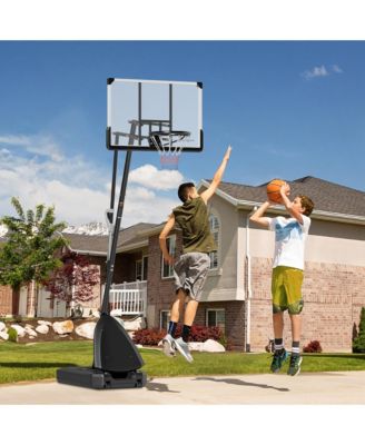 Portable Basketball Hoop 4.9-10' Height Adjustable Basketball Goal