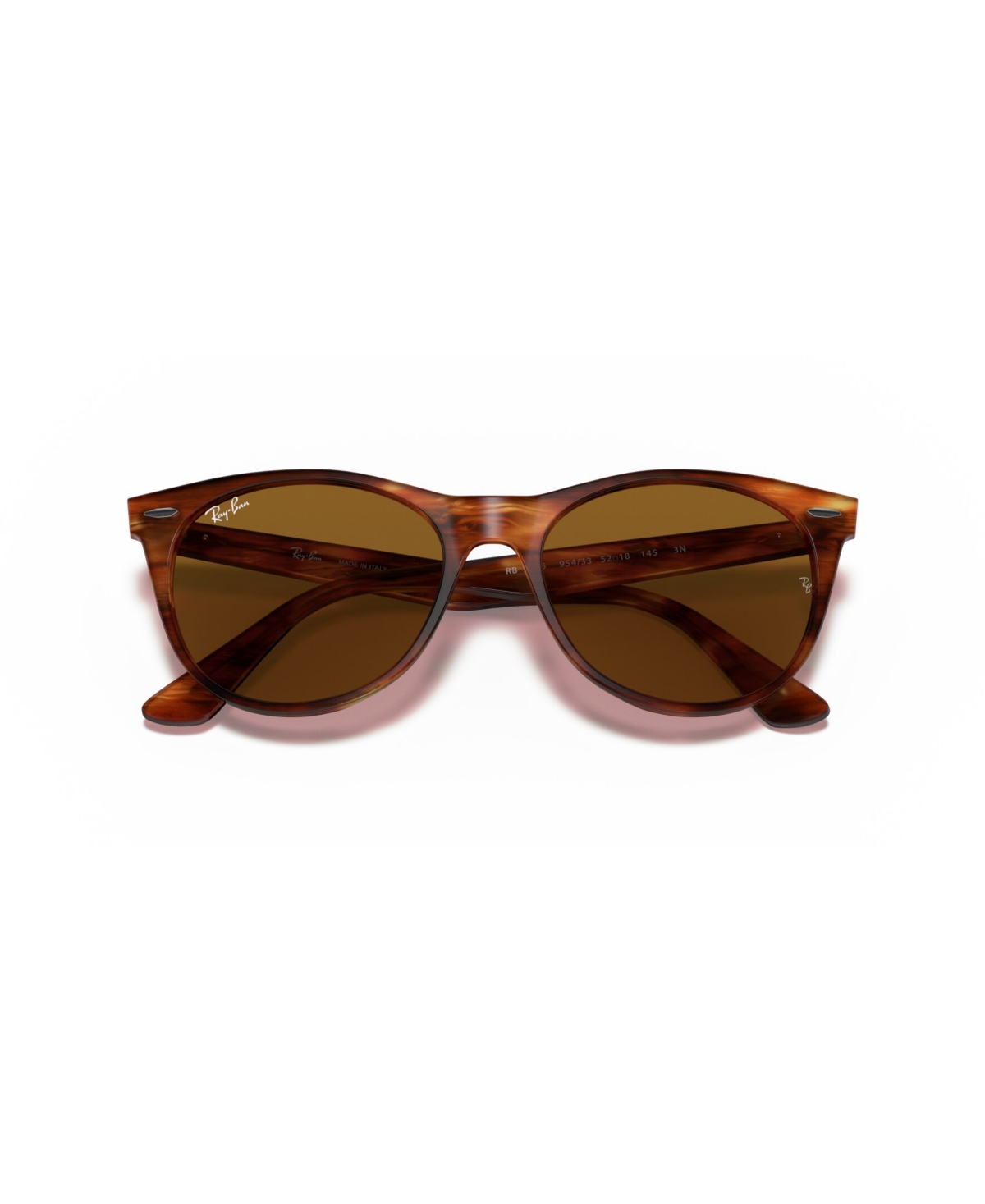 Ray Ban Unisex Wayfarer Ii Classic Sunglasses, Rb2185 In Striped Havana