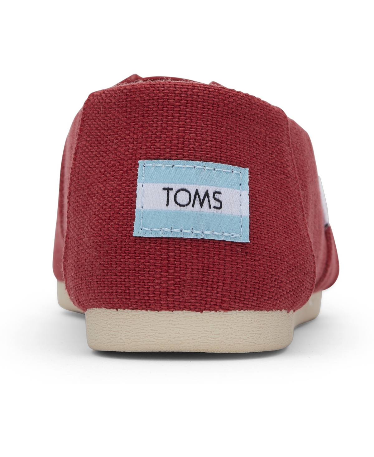 Shop Toms Women's Alpargata Classic Heritage Canvas Slip-on Flats In Red Heritage Canvas