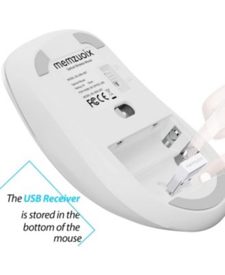 2.4G Portable Wireless Mouse, 1200 DPI Mobile Optical Cordless Mice with USB Receiver for Computer, Laptop, PC, Desktop, MacBook, 5 Buttons