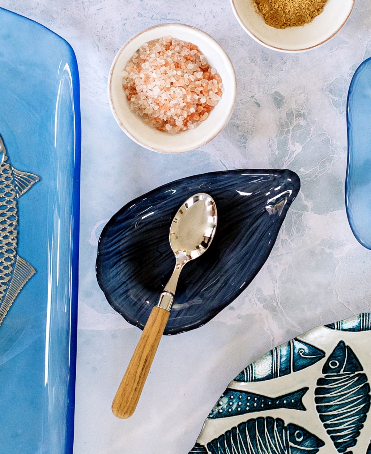 Vietri Isola Clam Shell Small Plate