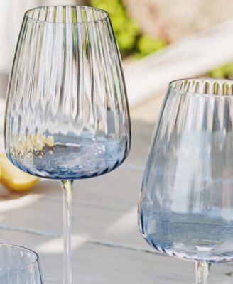 Francesca Light Blue Wine Glass