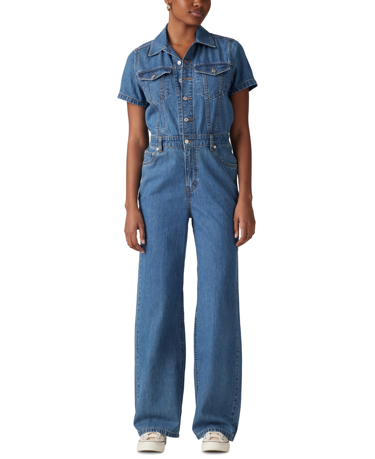 Levi's Type Iii Jumpsuit In Blue Joke
