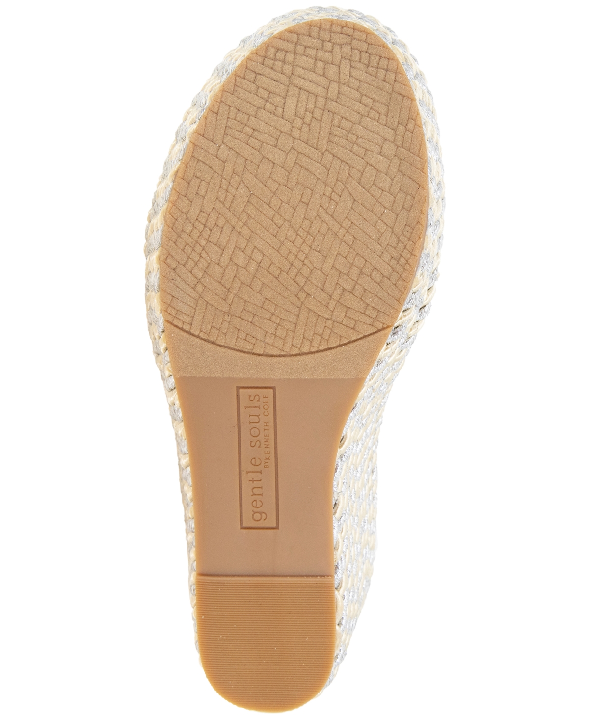 Gentle Souls - Nola Fabric Espadrille Wedge In Stone Fabric