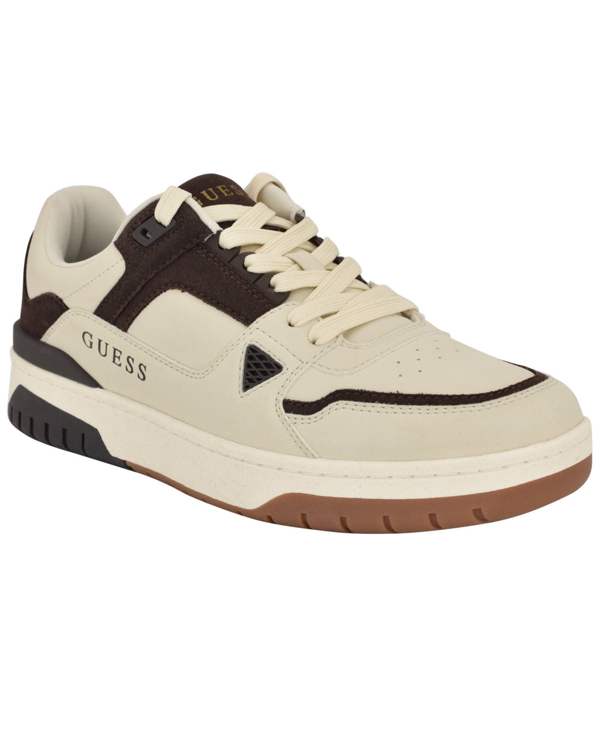 Men's Nadine Paneled Lace-Up Fashion Sneakers - Ivory multi