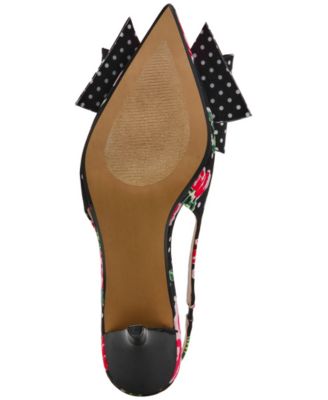 Women's Claira Embellished Bow Slingback Pumps