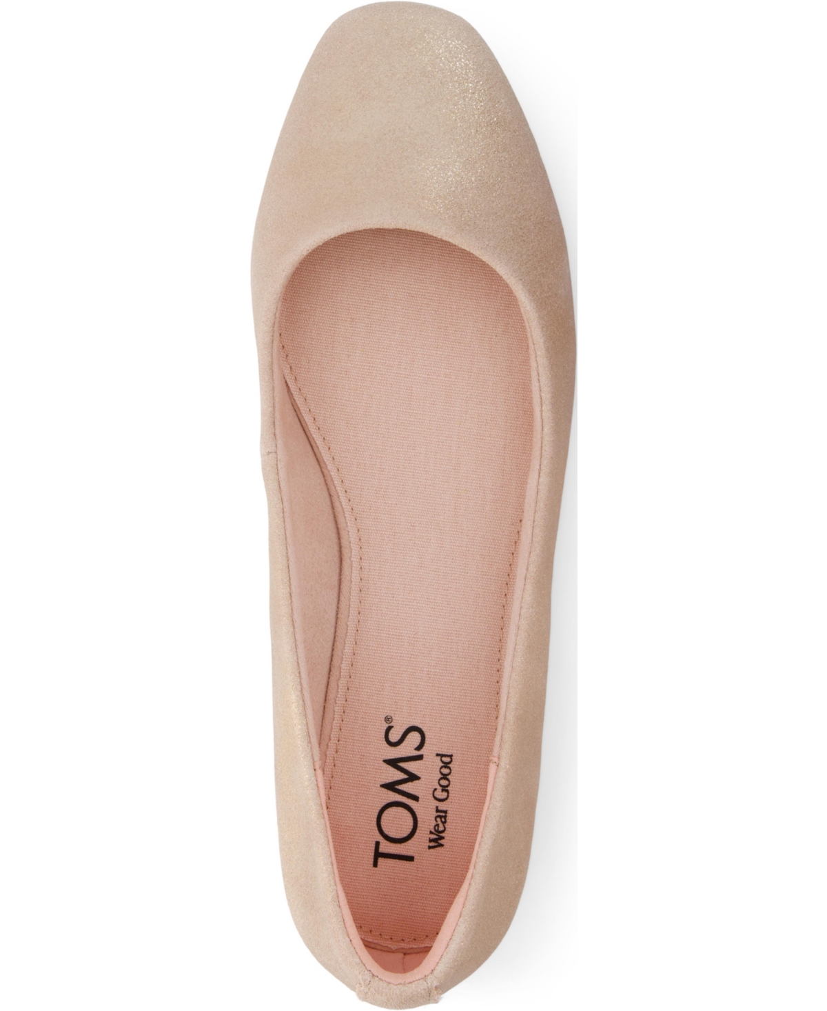 TOMS WOMEN'S BRIELLA SQUARE TOE BALLET FLATS 