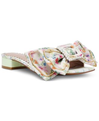 Betsey Johnson - Women's Garnet Embellished Bow Sandals