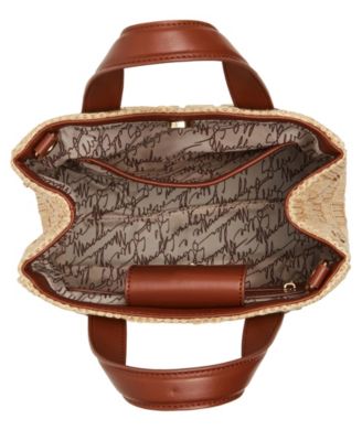 Steve Madden Bflores Raffia Mini Tote - Macy's