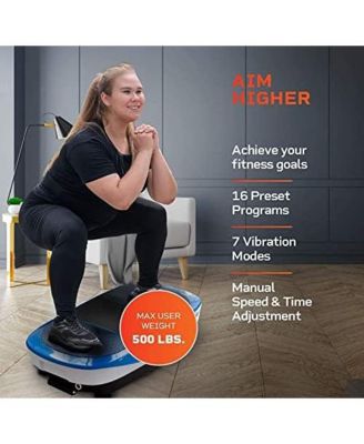 Rumblex Max 4D Vibration Plate with Resistance Bands - Full Body Exercise Machine for Home Fitness, Weight Loss