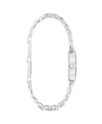 Women's Fine Silver-Plated Analog Watch