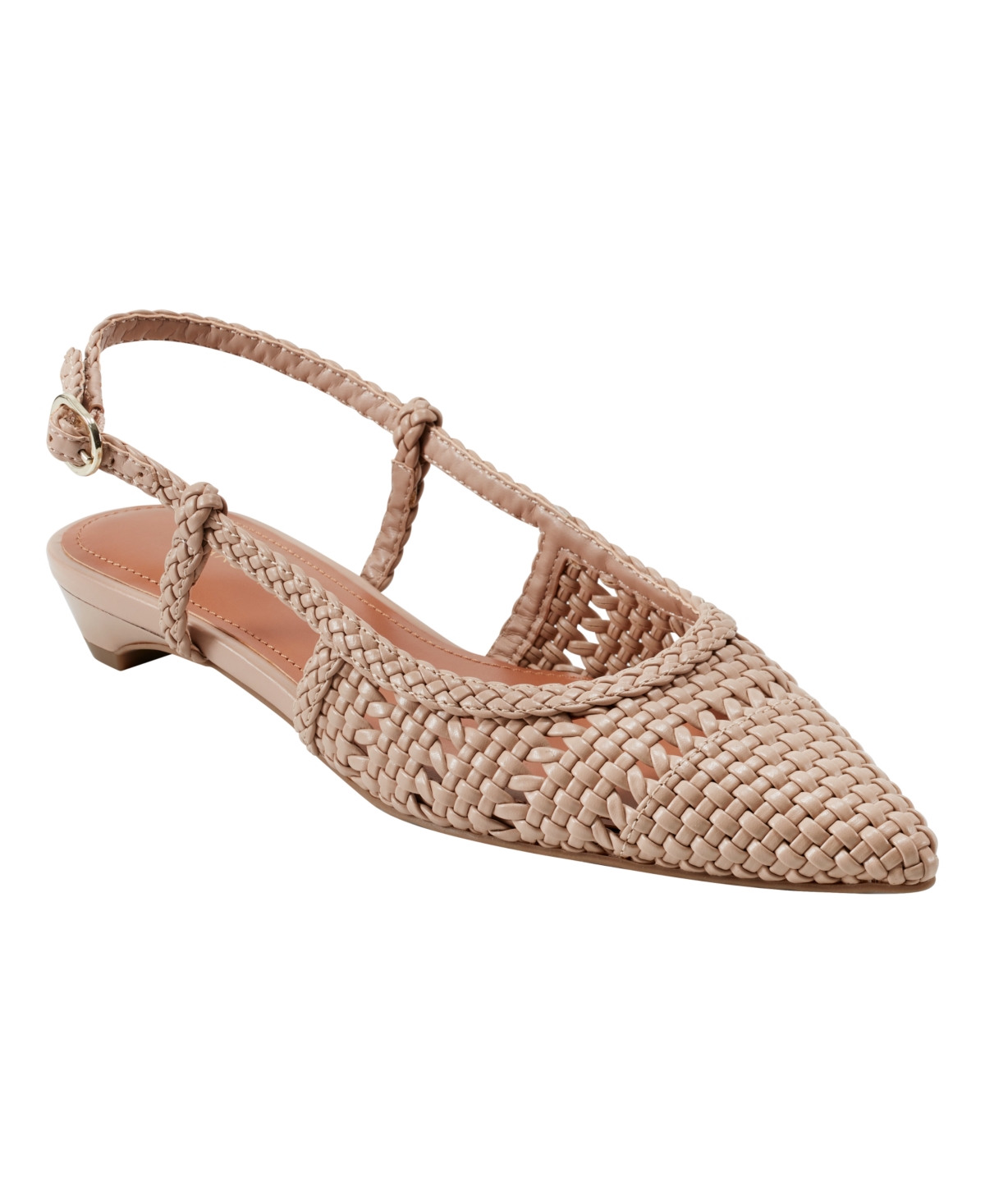 Marc Fisher Women's Kelysa Woven Slingback Flats In Bronze