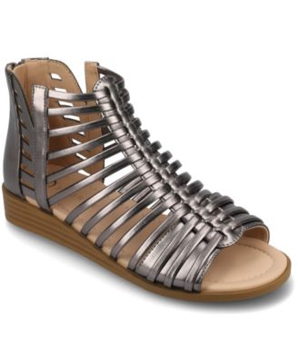 Women's Delilah Gladiator Sliver Wedge Sandals