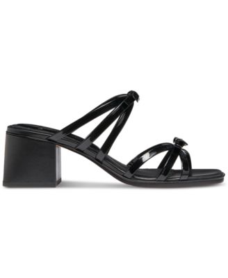 Women's Carolina Bow-Trim Block-Heel Sandals