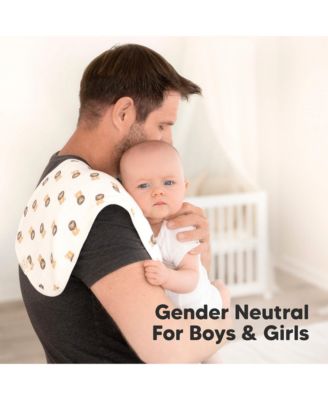 5pk Softe Muslin Burp Cloths for Baby Girls and Boys, Organic Burping Cloths for Babies, Baby Burp Clothes