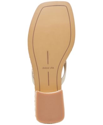 Women's Barty Whipstitch Thong Low Heel Sandals