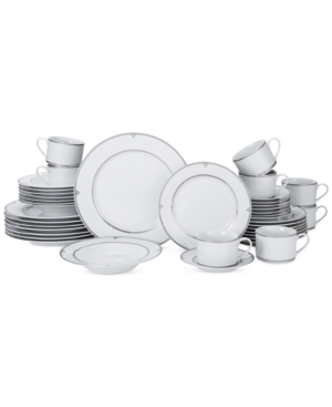 Mikasa Porcelain 40 Piece Regent Bead Dinnerware Set, Service for 8