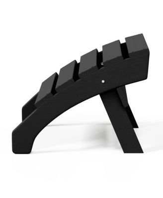 Outdoor Patio HDPE Adirondack Ottoman Footrest