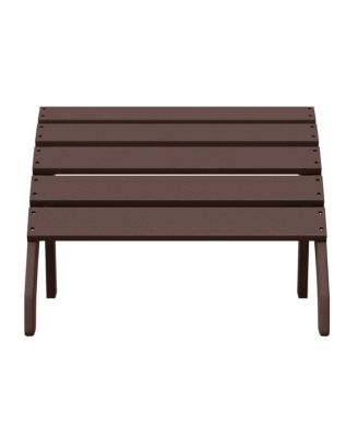 Outdoor Patio HDPE Adirondack Ottoman Footrest