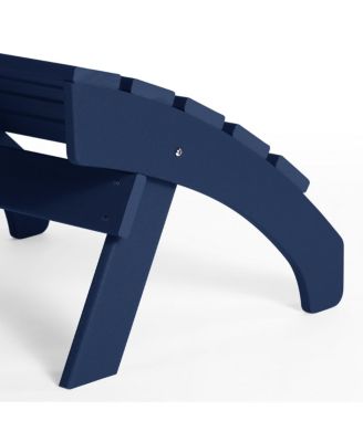 Outdoor Patio HDPE Adirondack Ottoman Footrest