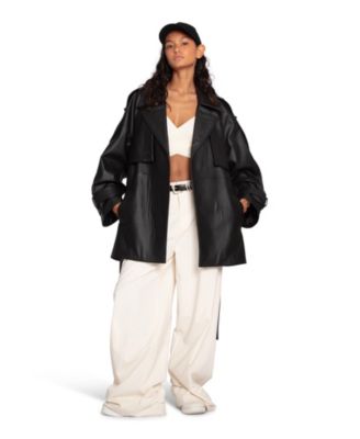 Women's Forevermore Leather Trench Coat