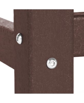 Low Outdoor HDPE Round Patio Coffee Table