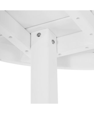 Low Outdoor HDPE Round Patio Coffee Table